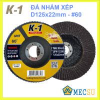 Đá Nhám Xếp K1 (Màu Nâu) D125x22mm, #60 N125N