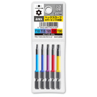 Vỉ 5 Mũi Vít Hoa Thị T10-T30x65 mm Anex ACTX5-65L