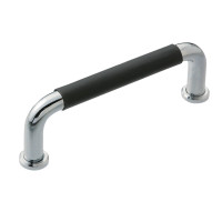 Tay Nắm Cửa Chữ U Inox 304 Đánh Bóng Phủ Cao Su Phi 10 mm x L 110 mm (UWANSLZ10-110-27-B)