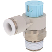 Van Tiết Lưu Khí Nén Loại Khóa Đẩy Có Hiển Thị Chỉ Số Pisco JSGC3/8-N4BLW