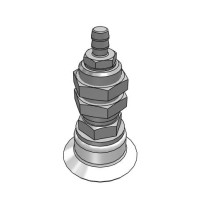 Bộ Nấm Hút Chân Không Và Giá Đỡ, Silicone, O.D 25 mm, Pisco VPA25RS-6B