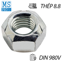 Tán Khóa Thép Mạ Kẽm Trắng Cr3+ DIN980V M24