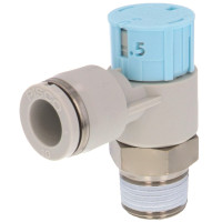 Van Tiết Lưu Khí Nén Loại Khóa Đẩy Có Hiển Thị Chỉ Số Pisco JSGC10-03BLW