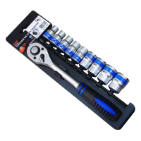 Bộ Đầu Tuýp 10 Chi Tiết 1/2 Inch TOP Cần Tự Động Cán Bọc Nhựa TBS-12251 