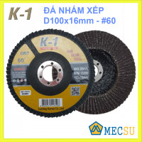 Đá Nhám Xếp K1 (Màu Nâu) D100x16mm, #60 N100N