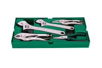 Bộ Mỏ Lết Và Kìm 5 Chi Tiết SATA 09909