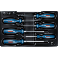 Bộ Tua Vít Đóng 6 Chi Tiết Đầu Dẹp &amp; Bake (SL/PH) Bosch 1600A016BF