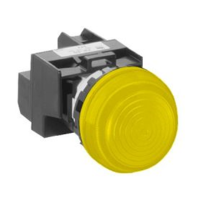 Đèn Led mặt lồi IDEC 220V màu vàng