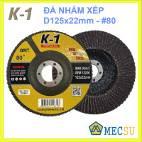 Đá Nhám Xếp K1 (Màu Nâu) D125x22mm, #80 N125N