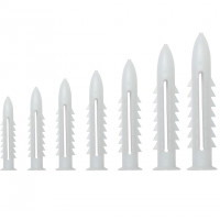 Tắc Kê Gai 6 Khía Hưng Thịnh Màu Trắng Ø12 x 60mm (50pcs)