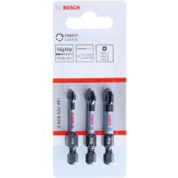 Bộ Mũi Vít 3 Chi Tiết Impact Control 50mm (Ph1, Ph2, Ph3) Bosch 2608522491