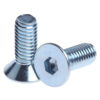 Lục Giác Chìm Col Thép Mạ Kẽm Trắng Cr3+ GR 8 UNC 1/4-20 x 1.1/2