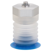 Bộ Nấm Hút Chân Không Và Giá Đỡ Ngành Bao Bì, Silicone, O.D 25 mm, Pisco VPE25PBS45-M8-FS