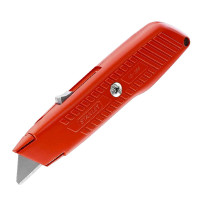 Dao Rọc Cáp Cán Nhôm Màu Đỏ - Tự Động Rút Lưỡi Stanley 10-189C