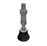 Bộ Nấm Hút Chân Không Và Giá Đỡ, Nitrile, O.D 40 mm, Pisco VPC40-20BN-6J