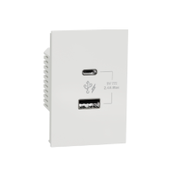 Ổ Sạc Usb Type A+C 2.4A Size 2S M3T_Usb2_We Schneider 