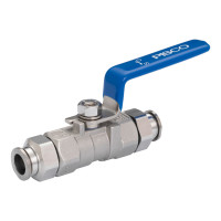 Van Bi Khí Nén Inox 316, Loại 10 Pisco NSBV10-1616