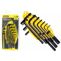 Bộ Cây Vặn Lục Giác Đầu Bằng 10 Chi Tiết Hệ Inch Stanley 69-254
