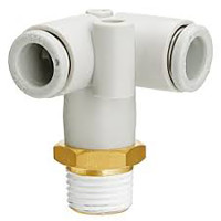 Đầu Nối Khí Chia 2 Ren NgoàiOD4mm - R1/8 SMC (Cao Su Non) KQ2D04-01AS1