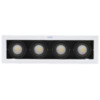 Đèn LED Downlight Âm Trần Màu Vàng 4x6W Paragon OLA46L24/30