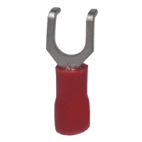 Đầu Cosse Chỉa Móc Câu Cách Điện 0.5-1.5 mm2 KST Màu Đỏ FSVS1-3.7