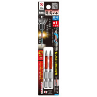 Vỉ 2 Mũi Vít 1 Đầu Bake 1 mm x 65 mm Có Từ Tính ANEX ARTD-1065