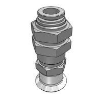 Bộ Nấm Hút Chân Không Và Giá Đỡ, Silicone, O.D 15 mm, Pisco VPA15RS-6J