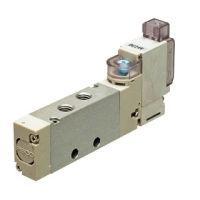Van Điện Từ Solenoid Pisco SVB10S-SW-D24 (5 Cổng 2 Vị Trí, Single Solenoid, DC24V, Series 10)