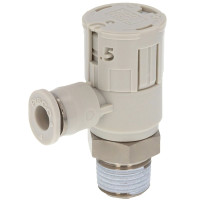 Van Tiết Lưu Khí Nén Loại Khóa Đẩy Có Hiển Thị Chỉ Số Pisco JSGC4-01ALW