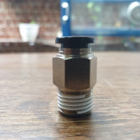 Đầu Nối Khí Thẳng Ren Ngoài Phi 8 mm - PT1/4 Đen Airtac PC802D