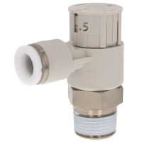 Van Tiết Lưu Khí Nén Loại Khóa Đẩy Có Hiển Thị Chỉ Số Pisco JSGC5/16-N3AW