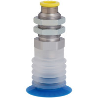 Bộ Nấm Hút Chân Không Và Giá Đỡ Ngành Bao Bì, Silicone, O.D 20 mm, Pisco VPA20PBS45-6J-FF