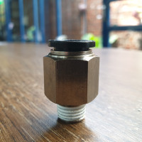 Đầu Nối Khí Thẳng Ren Ngoài Phi 12 mm - PT1/4 Đen Airtac PC1202D