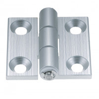 Bản Lề Lá Nhôm Định Hình Nhôm Hợp Kim Mạ Anodized Trắng (HHPSN8-45) L 63 mm