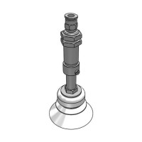 Bộ Nấm Hút Chân Không Và Giá Đỡ, Silicone, O.D 50 mm, Pisco VPC50-20BS-6J