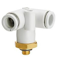 Đầu Nối Khí Chia 2 Ren NgoàiOD4mm - M5x0.8 SMC (Đệm Lót) KQ2D04-M5A1