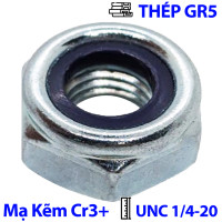Tán Keo Thép Mạ Kẽm Trắng Cr3+ GR 5 UNC 1/4-20 (NE)