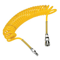 Dây Hơi Khí Nén Xoắn Phi 10 (10x6.5mm) Dài 10m Màu Vàng CDC UC 1065-10C
