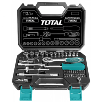 Bộ Đầu Tuýp 1/4inch (4-14mm) 45 chi tiết Total THT141451