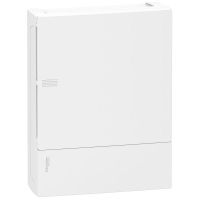 Tủ Điện Nhựa Nổi Mip12212 Schneider 24 Đường Cửa Trơn Trắng