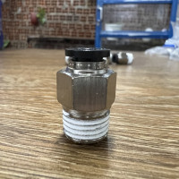 Đầu Nối Khí Thẳng Ren Ngoài Phi 6 mm - PT1/4 Đen Airtac PC602D