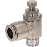 Van Tiết Lưu Khí Nén Bằng Đồng Mạ Niken Pisco KJSC12-03B-1-F