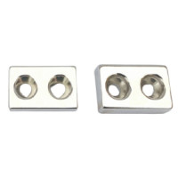 Nam Châm Chữ Nhật 2 Lỗ Vít BYNDSB-40-25-5