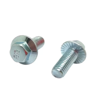 Bulong Đầu Bông Thép Mạ Kẽm 8.8 DIN6921 M8x12 (Có Khía)