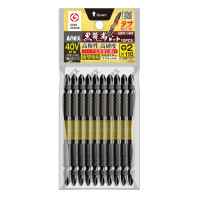 Vỉ 10 Mũi Vít 2 Đầu Bake 2mm x110 mm Có Từ Anex ABR-14M+2x110
