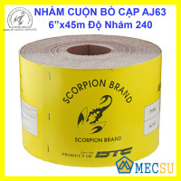 Nhám Cuộn Bò Cạp Mềm SCORPION AJ63 6&quot;x45m Độ Nhám 240