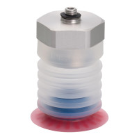 Bộ Nấm Hút Chân Không Và Giá Đỡ Ngành Bao Bì, Silicone, O.D 20 mm, Pisco VPE20PBS25-M8-MF