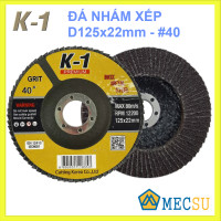 Đá Nhám Xếp K1 (Màu Nâu) D125x22mm, #40 N125N