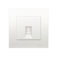 Bộ Ổ Cắm Cắm Mạng Cat5E Đơn Kb31Rj5E_We_G19 Schneider