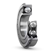 Vòng Bi Cầu Rãnh Sâu SKF 208-2ZNR (40x80x18) Nắp Chắn Thép (Hai Bên)